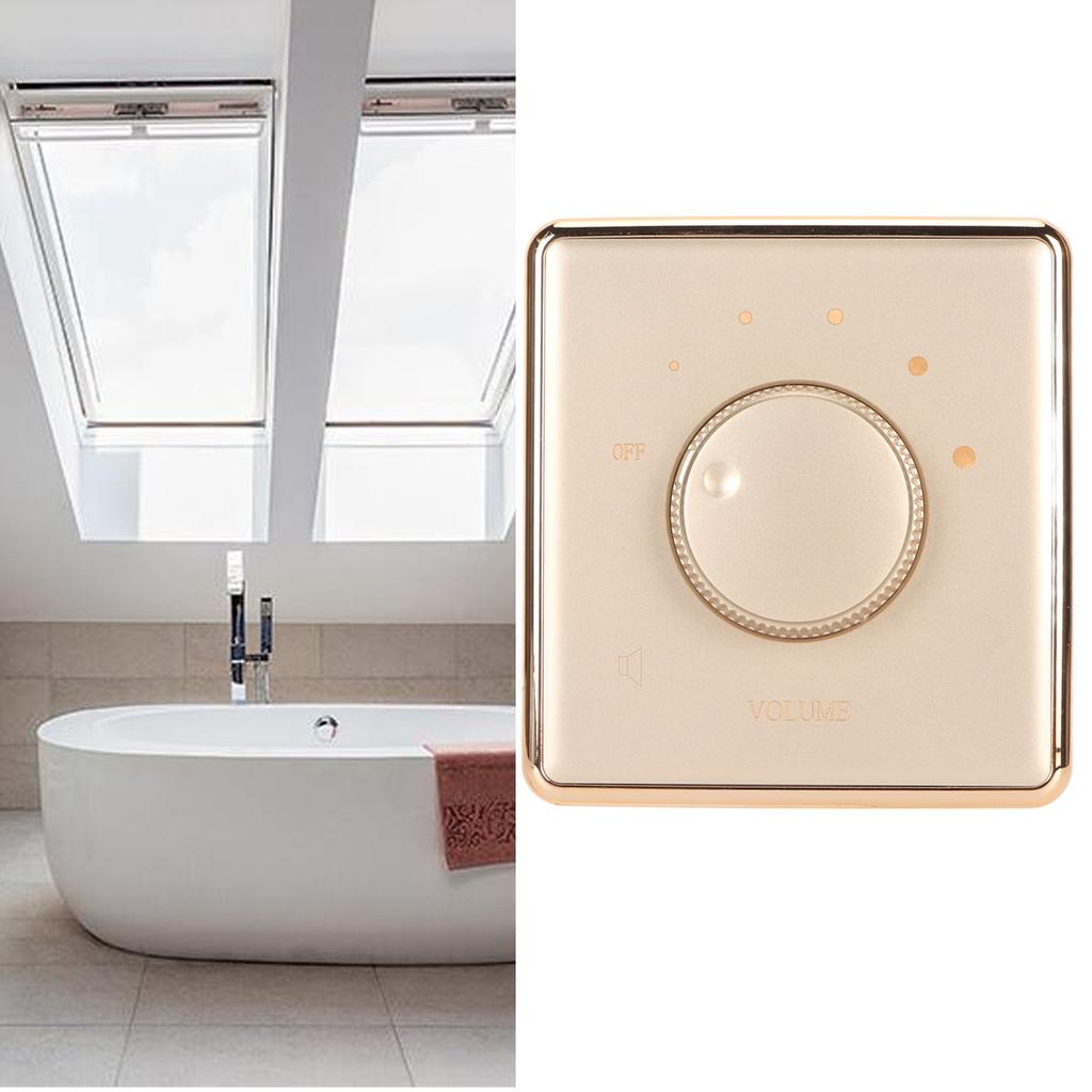 Wall Mount Volume Control Knob 10W Volume Control Wall Plate Knob Volume Controller for Home Speakers