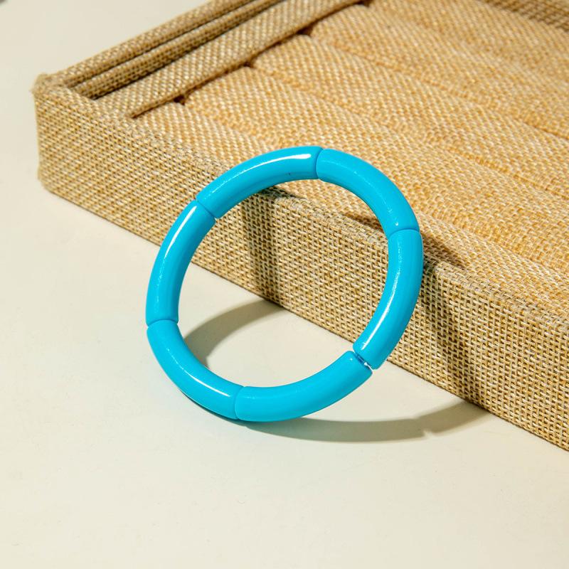 Creative Bracelet Bracelet, Color Dopamine Elastic Bamboo Bracelet Jewelry Women