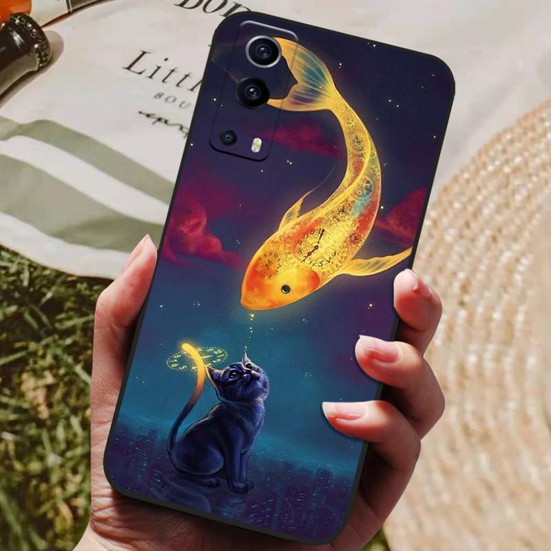 For Coque Vivo Y72 5G Case Silicon Back Cover Phone Case For Vivo Y72 5G Cases Soft Bumper Funda for Vivo Y 72 5G 6.58" Shells