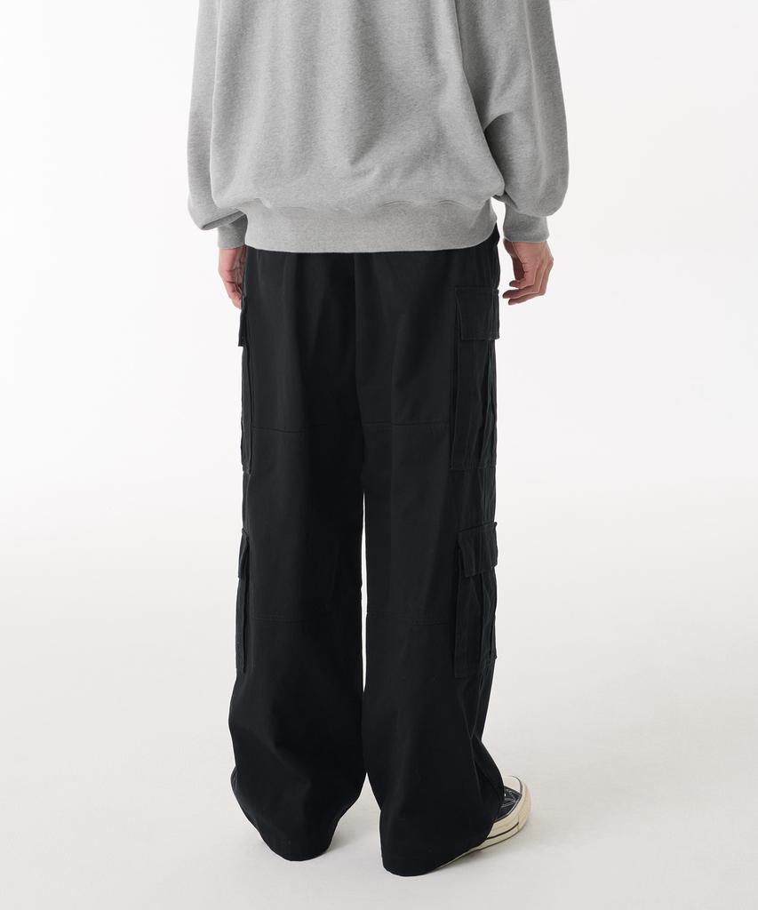 Musinsa Standard Cotton Wide Multi-Pocket Cargo Pants [Black]