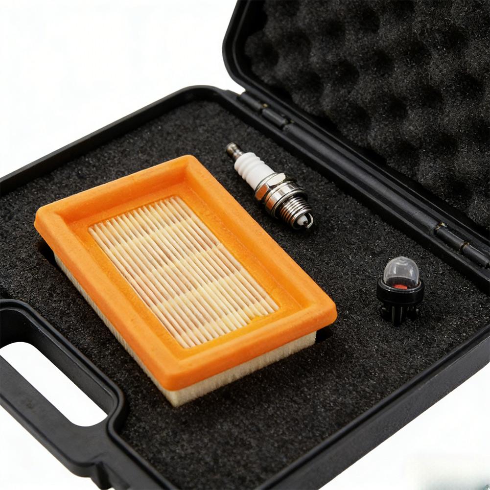 1pc Air Filter Cleaner With Spark Fuel Filter For Primer Blub Replacement For FS120 FS200 FS350 FS400 Trimmers Brush Cutters