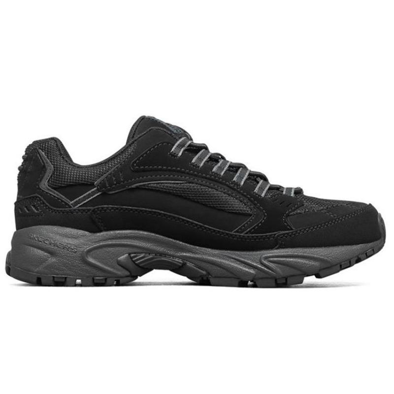 Skechers Stamina Men Casual Low Top Chunky Sneakers All Black 51919-BBK