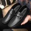 Summer Business Casual Shoes Men Fashion Men Shoes Black Leather Loafers Men Moccasins Slip On Men's Flats Male Driving Shoes