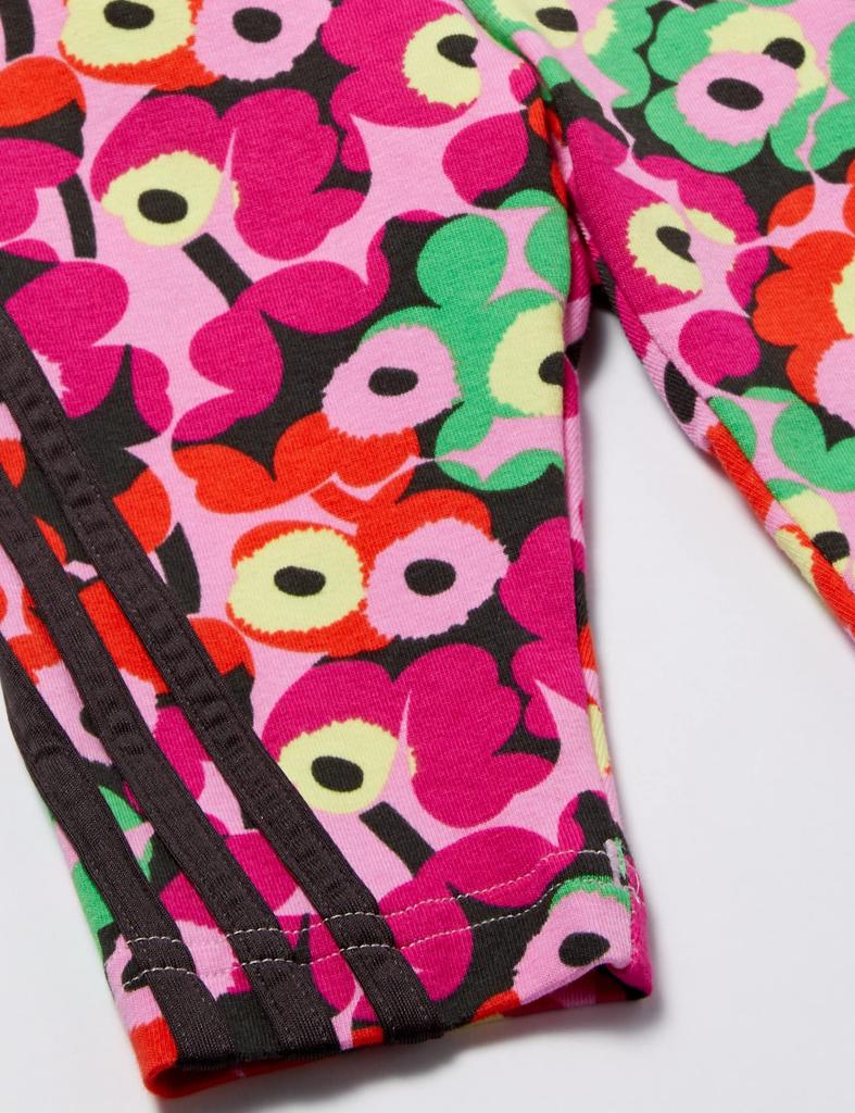 Kinder Marimekko Sommer Tights Set SD789 Magenta Frost Orange [Adidas] Top Weiß/Real Hose Pink/Real Magenta/Trail Braun/Blaze (H65812) J/70