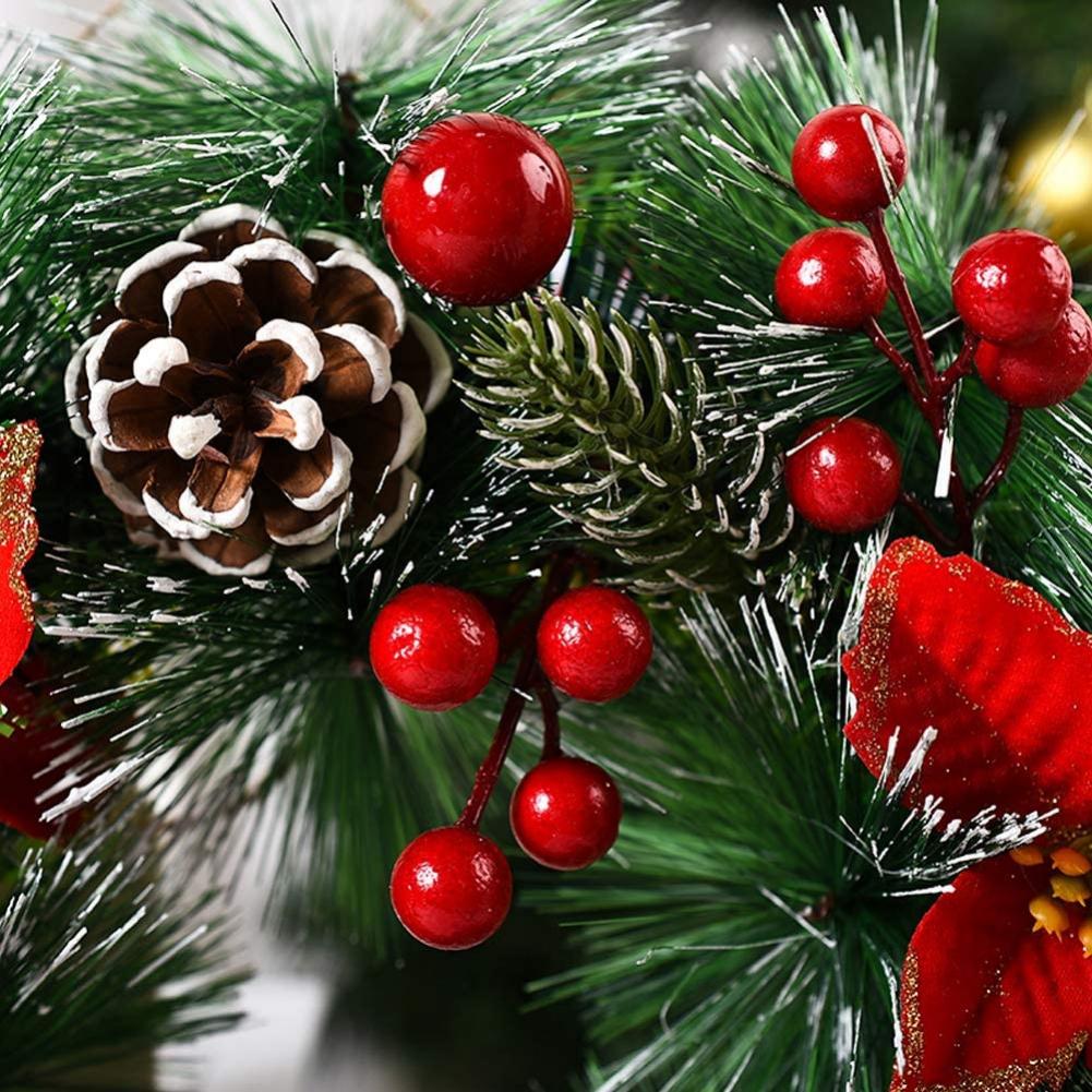30CM Christmas Door Wreath Artificial Hanging Xmas Garland Home Window Indoor Outdoor Christmas Decor Pendant Navidad