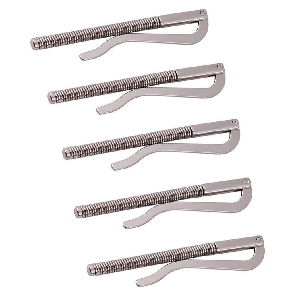 5 Stück langlebige Geldfeder-Clips, DIY-Werkzeug für zweifach gefaltete Ledergeldbörse, Geldbörse, Kreditkartenhalter