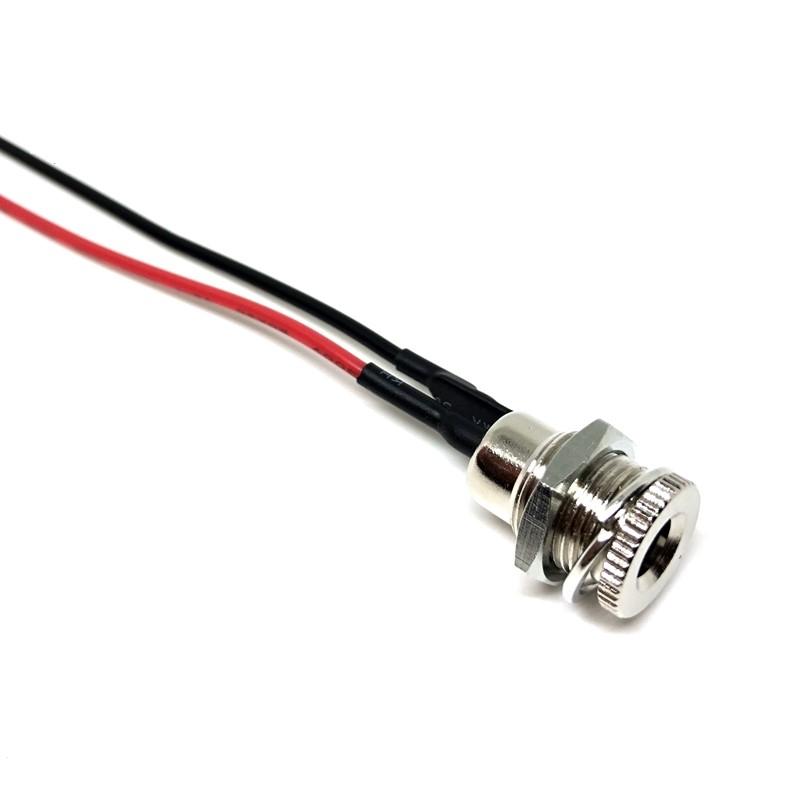 5PCS DC099 Wired 10cm 15cm 20cm DC Power Female 5.5 * 2.1 5.5*2.5mm DC Socket High Current All Metal Male Female