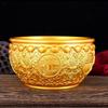 Brass Wealth Ingots Bowl: Prosperity Ornament for Home Entrance or Desk