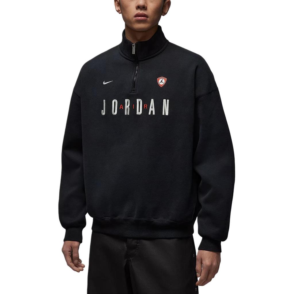 Jordan Stand Collar Pullover Drop Shoulder Long Sleeve Sweatshirt Men sweatshirt IF1817-010