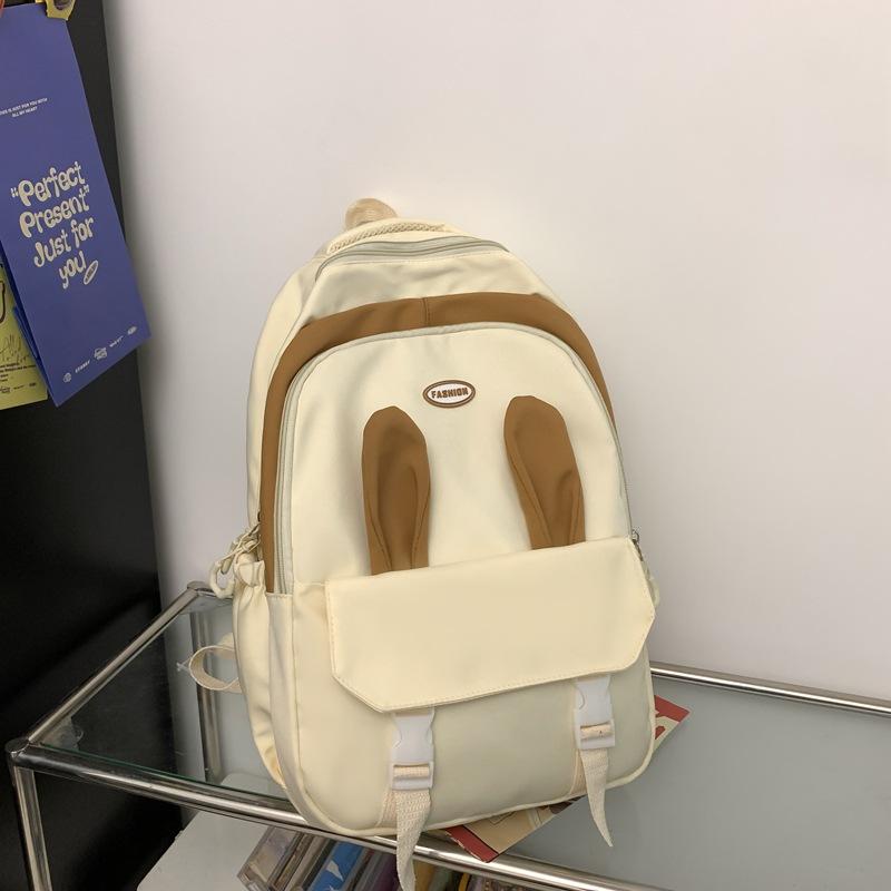 Japanese girl soft girl backpack large capacity cute rabbit schoolbag female high school junior high school student backpack tide