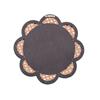 Flower Shaped Woven Rattans Wall Mirrored Round Makeup Mirrored for Entryways X3UC