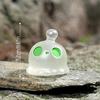 5 Pezzi/Sacchetto Bambola Mini Alieno Carina Luminosa Resina Ornamento per Auto Figure Micro Paesaggio Accessori Decorazione per la Casa Giocattolo Luminoso Regalo
