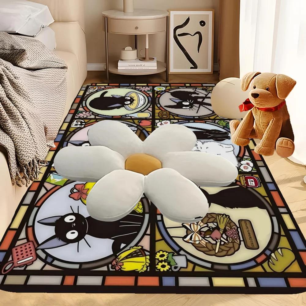M-miyazaki Hayao Cartoon Anime Room Mats Retro Multiple Choice Living Room Kitchen Rug Non-Slip Welcome Rug
