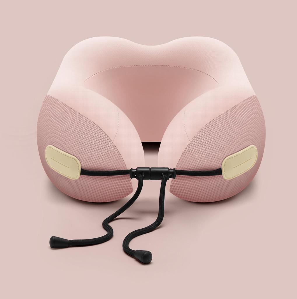 Portable Memory Foam U-Shaped Neck Pillow - Foldable Travel Support for Airplane, Car, Nap