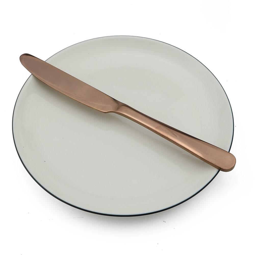 1-Piece Luxury Dinner Knife Rainbow Dinnerware Set Stainless Steel Flatware Knife Set Tableware Cutlery Steak Knives Set