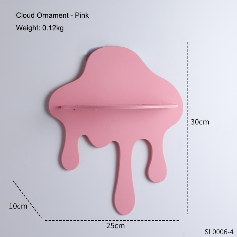 Creative Cloud Storage Decoration Irregular Shape Wall Mounted Storage Ornament Homestay Home Decor Craft Gift for Friends