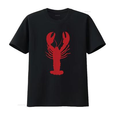 Lobster T Shirt for and Kids Vintage Washed Homme Unisex Fashion Stretched Designer Clothes Top For Everyday Wear Casual