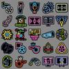 50 Neon Football Graffiti Stickers Personalized Sports Decoration Mobile Phone Computer Creative Stickers