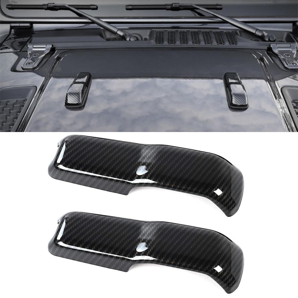 Engine Hood Hinge Cover Trim For Jeep Wrangler JL 2018- Gladiator JT -Up