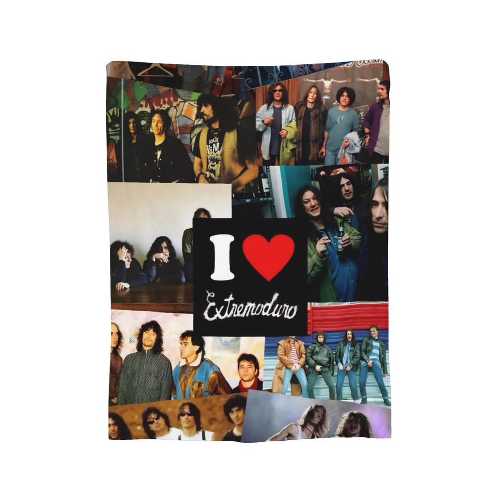 Coperta da viaggio Extremoduro Rock Band Premium Pile Flanella Leggera Coperta da Letto Coperta Morbida e Soffice Uso Stagione Singola
