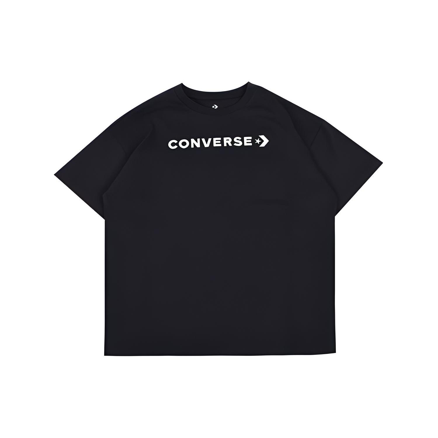 

New Converse T Shirts Women s Black 10025468-A01 L