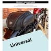 1X Waterproof Black Pu Leather Motorcycle Atv Scooter Rear Seat Luggage Tail Bag
