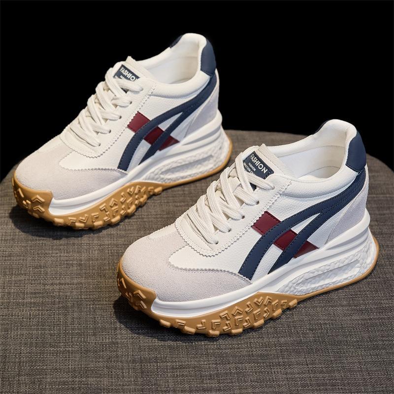 Cm Thick-soled Inner Height-increasing Dad Shoes Women's Autumn Casual Fashion Cashmere Forrest Gump Shoes Popular Sports Women's Shoes
