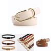 Fashion Minimalist Alloy Womens Belt With Adjustable Pin Buckle For Casual And Office Wear