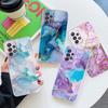 Flowing Color Marble Pattern Case For Samsung A55 A54 A52 A53 A15 A14 A13 A21S A23 A51 A34 A35 A33 A32 A72 A71 Clear Phone Cover