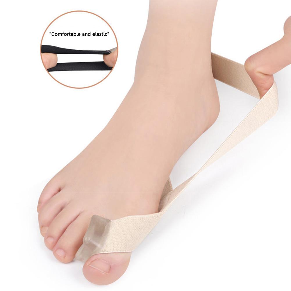 Unisex Toe Straightener Corrector Daily Wear Big Bone Toe Bunion Pull Strap Elastic Toe Separator Straightener for Foot Supplies