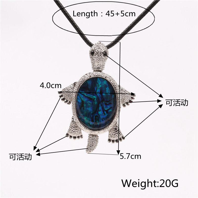 Shell Material Turtle Necklace Stylish Pendant Ornament Christmas New Year Birthday Gift