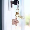 Keychain Pendant Ergonomic Flower Design Key Ring Decorative Versatile Key Holder Backpack Bag Accessory