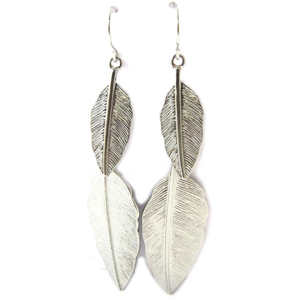 Les Trésors De Lily [N6299] - Silver 'Navajo' Earrings