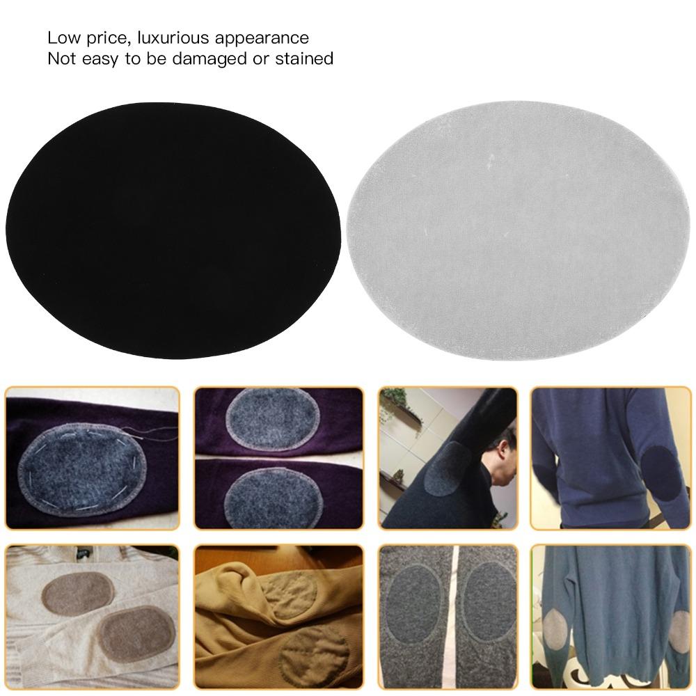 10pcs Oval Shape Elbow Repair Patches Iron-On Fabric Repair Patches DIY Crafts