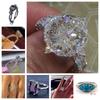 Inlaid Round Zircon Ring Classic Temperament Ring Popular Jewelry