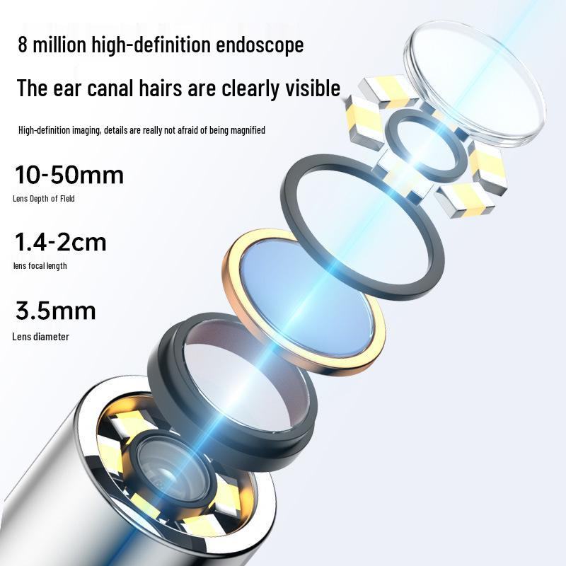 HD WiFi Smart Ear Cleaning Tool: Wireless Multifunctional Visual Ear Pick Spoon for Home Use