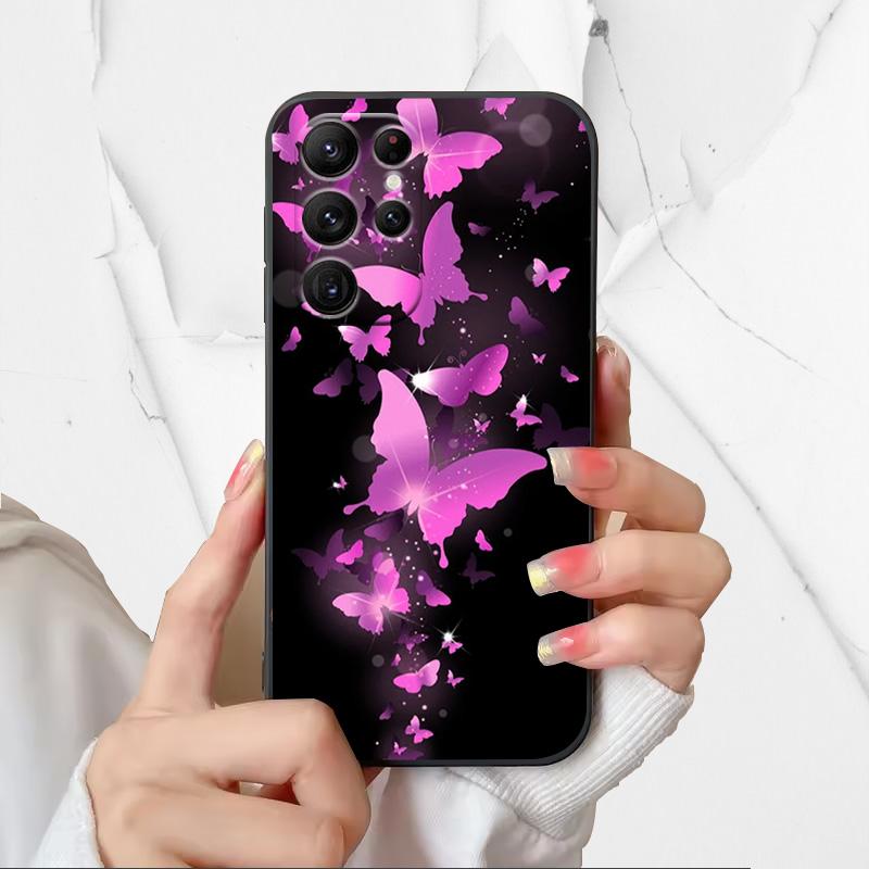 Astronaut Pattern Phone Case For Samsung Galaxy S25 Ultra Covers For Galaxy S 25 Ultra Soft Silicone Shell Black TPU Fundas
