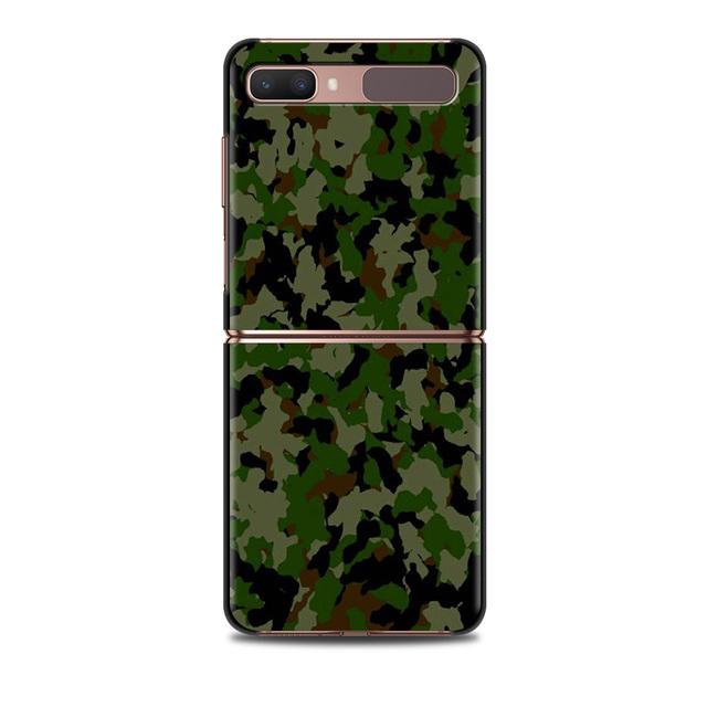 Smartphone Case For Samsung Galaxy Z Flip 3 5g Back Pc Cases Hard Capa Shell Hard Cover Fundas Camouflage Military Army