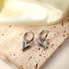 Classic Stainless Steel Heart Hoop Earrings for Women Punk Hip Hop Gold Silver Color Y2K Female Earrings Party Jewelry Gifts