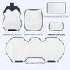 Breathable Ice Silk Car Seat Cushion Cover Auto Seat Cushion Seat Cover Sweat Absorption Split Single Sitting Rear Set Universal