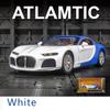 1/24 Scale Bugatti Atlantic Supercar Diecast Car Model Toy, Pull Back Toy Vehicle with Sound and Light for Kids Toddler Boys Girls Gift Collection