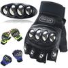 Tactical Gloves Stainless Steel Shell Half-finger Gloves Outdoor Sports Anti-drop Men's Thin Fighting Boxing Motorcycle Riding
