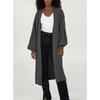 Übergroßer Strick-Cardigan-Pullover mit langen Ärmeln für Damen, Winter, lockere Passform, Übergröße, V-Ausschnitt, offene Vorderseite, langer Mantel