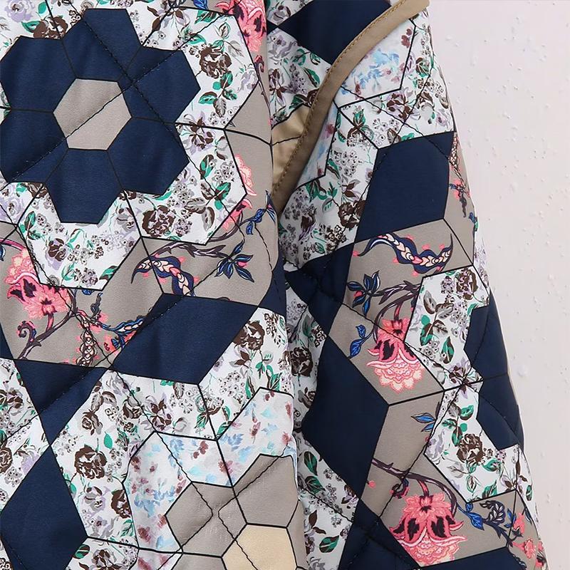 Двусторонняя свободная хлопковая куртка с принтом — фото 17