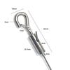 Outdoor Adjustable Steel Wire Hanging Rope with Safety Hooks