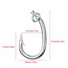 5Pcs Barbed Tuna Fishhooks Stainless Steel Big Size Circle Fishing Hooks Jigging Hooks Strong Big Game Hook Boat Sea Fishing