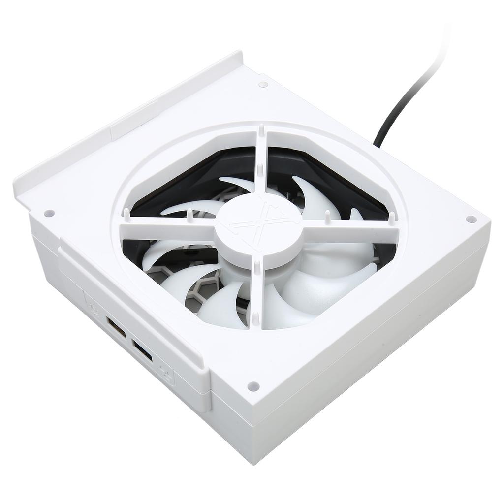 Game Console Cooling Fan Professional Efficient Low Noise Cooler Fan with Colorful Light Strip for Xbox Series S