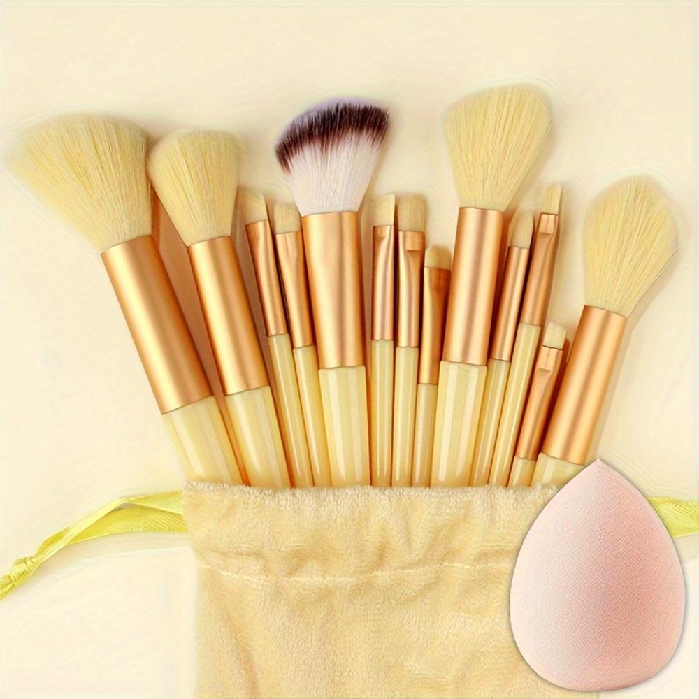 Makeup Brush Set Soft Fluffy Professional Cosmetics Foundation Powder Eyeshadow Kabuki Mixed Makeup Brush Beauty Tools Makeup Sponge Storage Bag