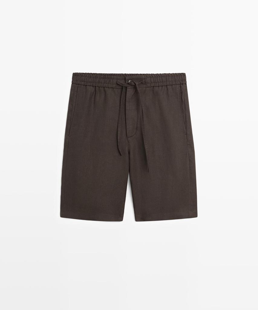 Masimodutti 100% Linnen Bermuda Shorts