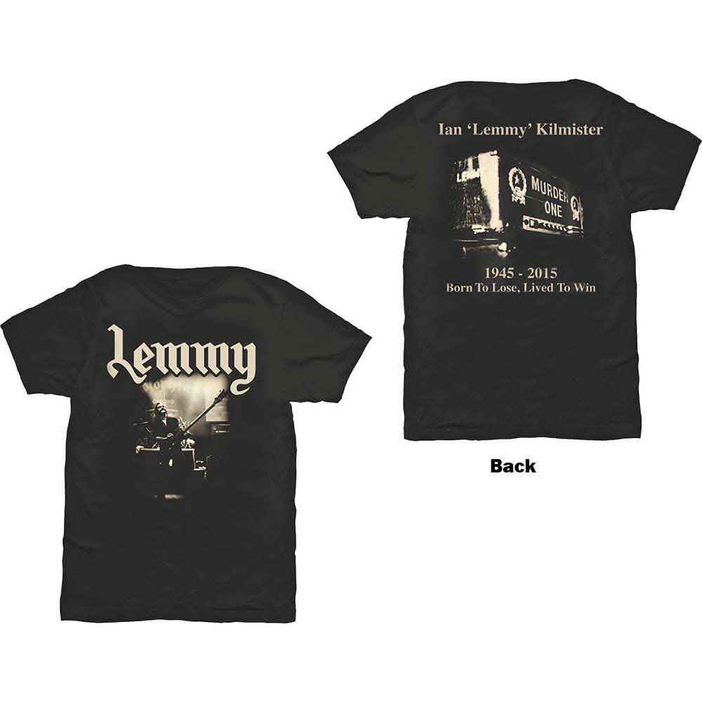 Lemmy Lived to Win T-Shirt Black New Unisex T-Shirt S